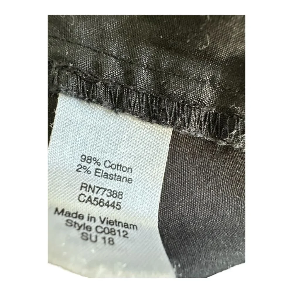 J Crew Black Cotton Elastane blend Chino shorts size 6